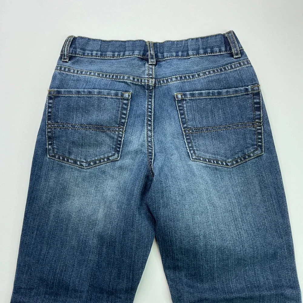 The Children's Place Blue Bootcut Jeans Kids Size 10 Adjustable Waist Denim